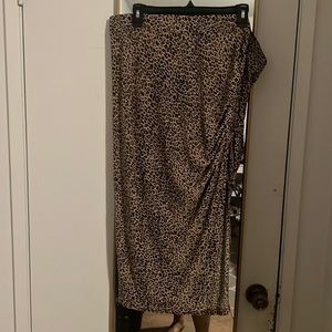 Leopard print skirt